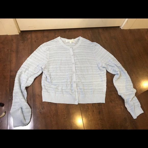 Brooks Brothers Pale Blue Lightweight Button Up Cardigan size Medium - Picture 9 of 12